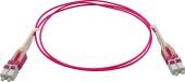 Оптический патч-корд LANMASTER MM 50/125 мкм розовый 1 м, LAN-2LC-2LC/OM4H-1.0