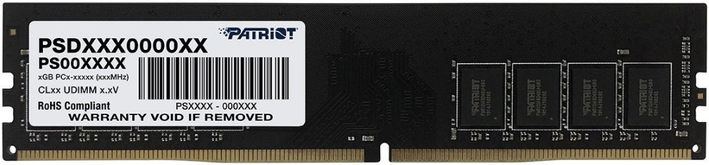 Модуль памяти PATRIOT Signature Line 8 ГБ DIMM DDR4 3200 МГц, PSD48G320081