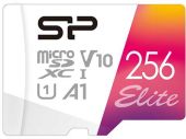 Карта памяти SILICON POWER Elite microSDXC UHS-I Class 1 C10 256GB, SP256GBSTXBV1V20SP