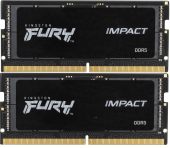 Фото Комплект памяти Kingston Fury Impact 2х32 ГБ SODIMM DDR5 5600 МГц, KF556S40IBK2-64