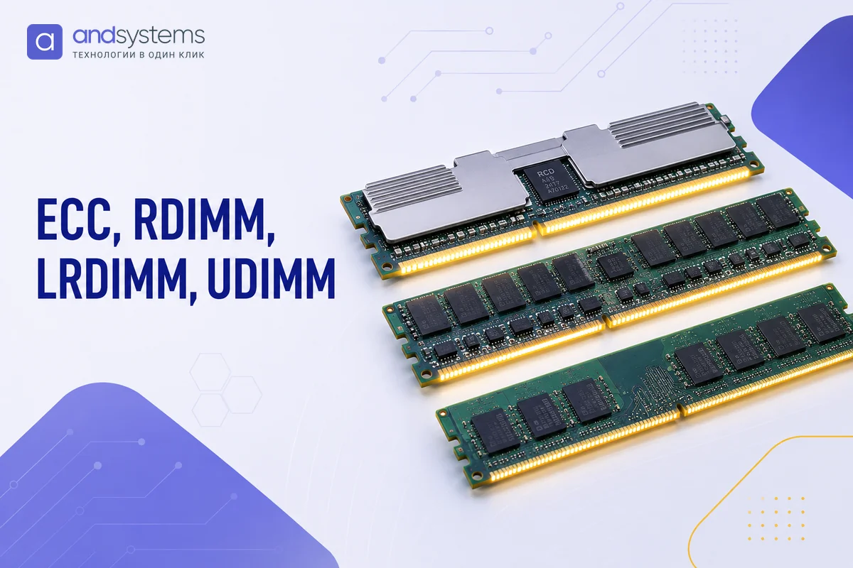 ECC, RDIMM, LRDIMM, UDIMM &mdash; разница для серверов простым языком