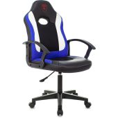 Кресло для геймеров ZOMBIE 11LT Чёрно-синий, текстиль/эко.кожа, ZOMBIE 11LT BLUE