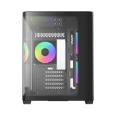 Корпус Ocypus Iota C50 Curve ARGB Digital Mini Tower Без БП чёрный, Iota C50 BK Curve ARGB Digital