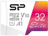 Фото Карта памяти SILICON POWER Elite microSDHC UHS-I Class 1 C10 32GB, SP032GBSTHBV1V20SP