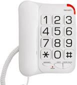 Проводной телефон Texet TX-201 белый, 126278