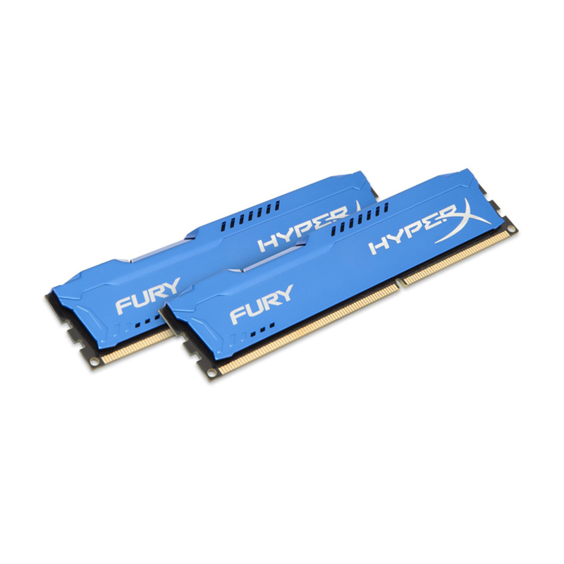 Картинка - 1 Комплект памяти Kingston HyperX FURY Blue 8GB DIMM DDR3 1866MHz (2х4GB), HX318C10FK2/8