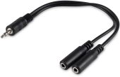Фото Переходник BURO Jack 3.5 (M) -> 2 x Jack 3.5 (F) 0.2 м, BU-2XJACK-JACK