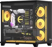 Корпус Formula V Crystal Z9 Floe Midi Tower Без БП чёрный, CRYSTAL Z9 FLOE BLACK