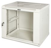Настенный шкаф LANMASTER PRO 9U серый, TWT-CBWPG-9U-6X4-GY