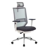 Вид Кресло для руководителей БЮРОКРАТ MC-W612N-H Тёмно-серый, ткань, MC-W612N-H/DG/417G