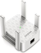 Усилитель Wi-Fi Digma 2.4 ГГц 300Мб/с, D-WR310V2