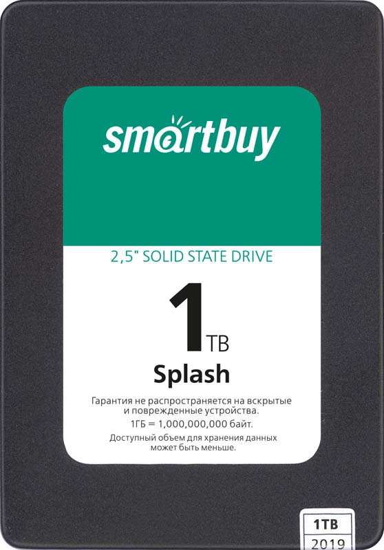 Диск SSD SmartBuy Splash 2.5" 1 ТБ SATA, SBSSD-001TT-MX902-25S3