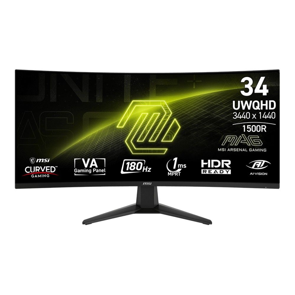 Монитор MSI MAG 346CQ 34" LED VA чёрный, 9S6-3DD71M-016