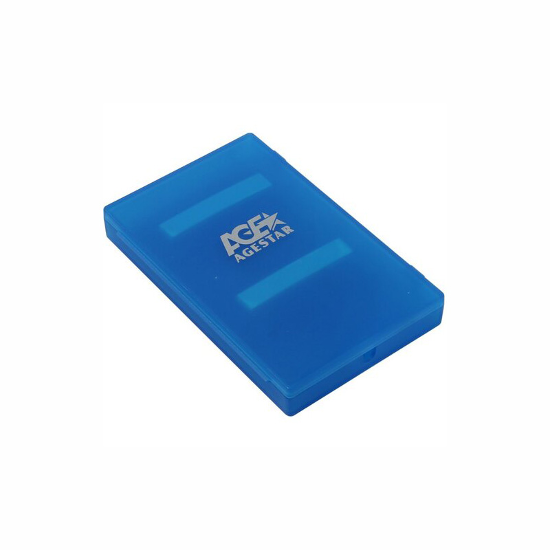 Фото-1 Внешний корпус для HDD/SSD AgeStar SUBCP1 2.5&quot; синий, SUBCP1 (BLUE)