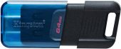 USB накопитель Kingston DataTraveler 80 M USB 3.2 Type C 64 ГБ, DT80M/64GB
