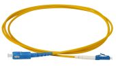 Оптический патч-корд LANMASTER 9/125 мкм жёлтый 1 м, TWT-LC-SC/SU-1.0