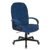 Кресло для руководителей БЮРОКРАТ CH-868N Синий, ткань, CH-868N/VELV29