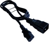 Кабель питания LANMASTER IEC 320 C13 -> IEC 320 C20 10A 1 м, LAN-PP13/20-1.0-BK