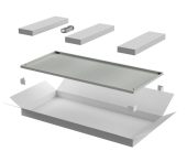 Дверь ITK LINEA E 42U, цвет серый, LE35-42U6X-DM