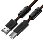 USB кабель Greenconnect PROF USB Type B (M) -&gt; USB Type A (M) 5 м, GCR-52419