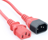 Кабель питания Filum IEC 320 C13 -> IEC 320 C14 10A 1 м, FL-PC-C13/C14-C1-1.0-RD
