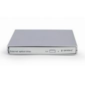 Оптический привод Gembird DVD-USB-02 DVD-RW внешний серебристый, DVD-USB-02-SV