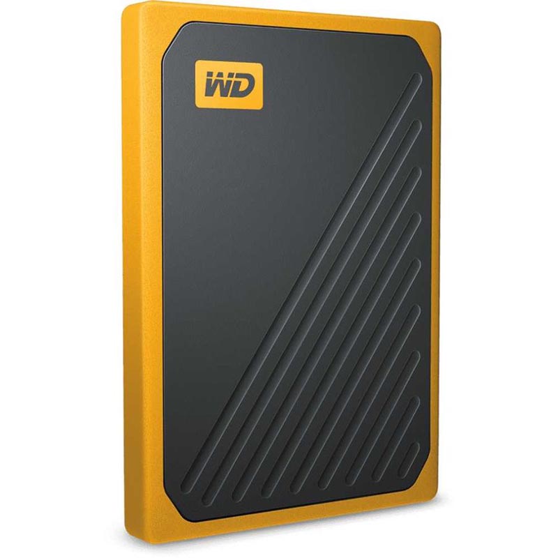 Картинка - 1 Внешний диск SSD WD My Passport Go 500GB Mini USB 3.0 Чёрно-жёлтый, WDBMCG5000AYT-WESN