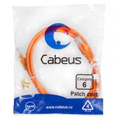 Патч-корд Cabeus UTP кат. 6 Оранжевый 1,5 м, PC-UTP-RJ45-Cat.6-1.5m-OR