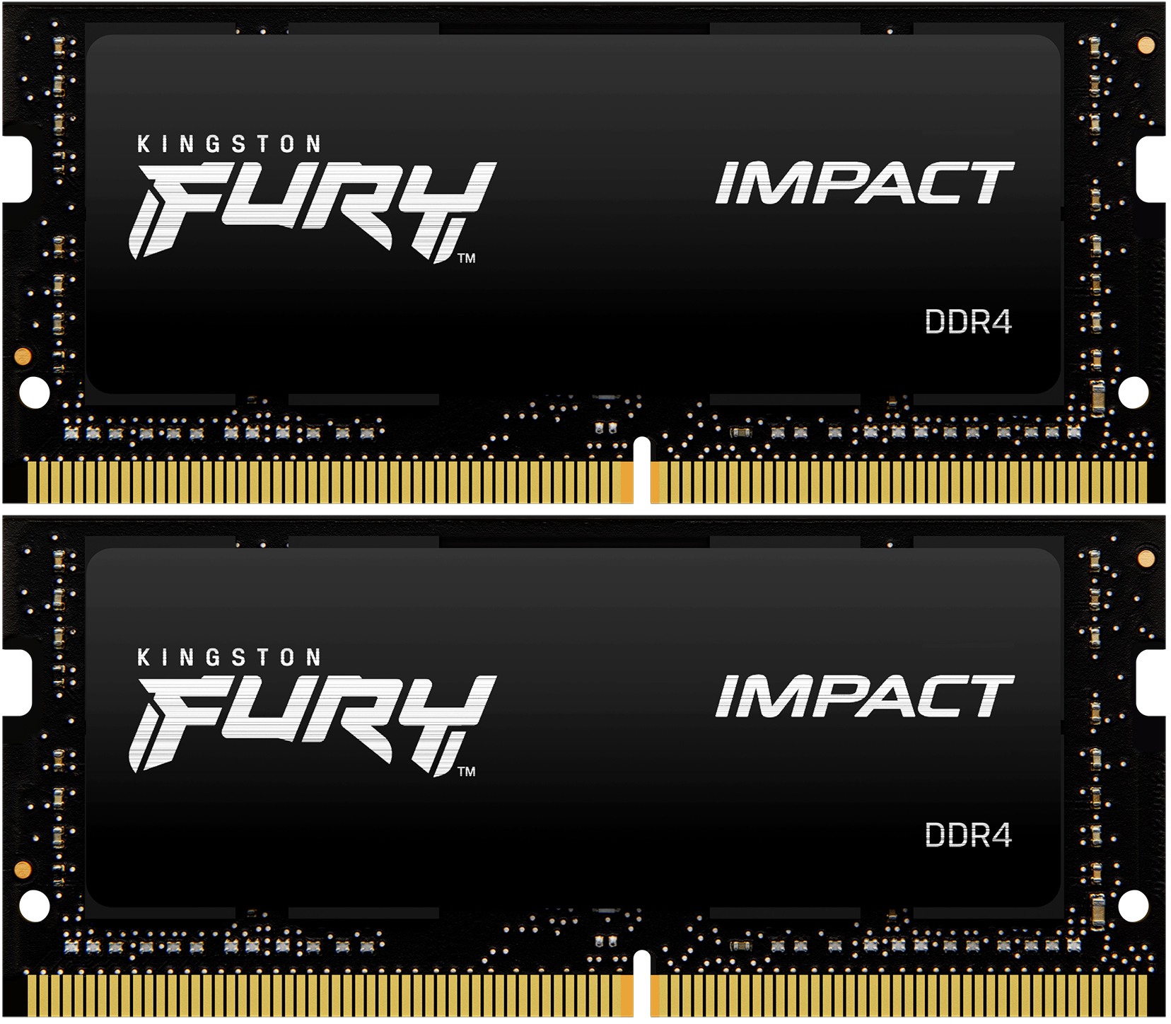 Комплект памяти Kingston FURY Impact 2х32 ГБ SODIMM DDR4 2666 МГц, KF426S16IBK2/64