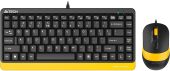 Вид Комплект Клавиатура/мышь A4Tech  Проводной чёрный, F1110 BUMBLEBEE