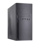 Корпус FoxLine FL-628-FZ450R-U32-S Mini Tower 450 Вт чёрный, FL-628-FZ450R-U32-S