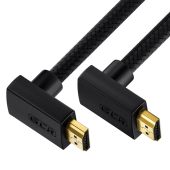 Вид Видео кабель с Ethernet Greenconnect HMAC1N HDMI (M верх угол) -> HDMI (M верх угол) 1 м, GCR-53271
