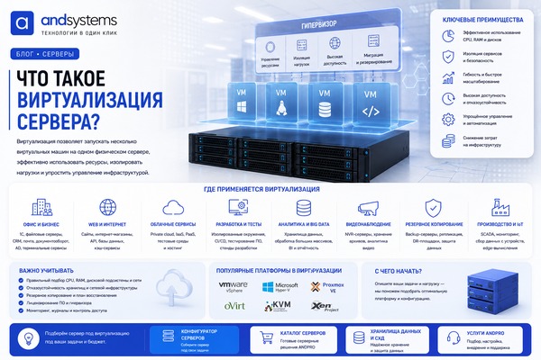 Что такое виртуализация сервера
