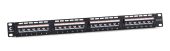 Патч-панель Cabeus 24-ports UTP RJ-45 1U, PLAN-24-Cat.5e-Dual IDC