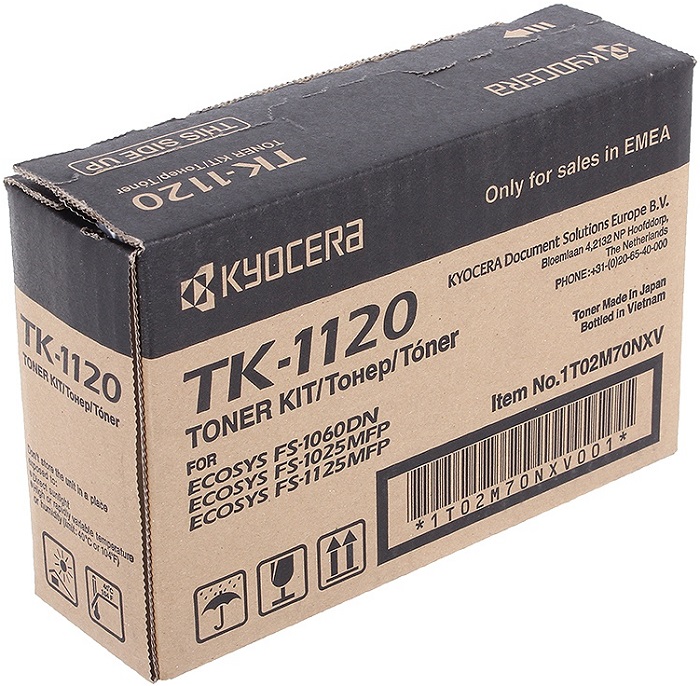 Фото-1 Тонер-картридж Kyocera TK-1120 Лазерный Черный 3000стр, 1T02M70NX1