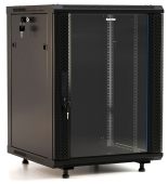 Настенный шкаф Hyperline TWB 18U чёрный, TWB-FC-1866-GP-RAL9004