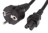 Фото Кабель питания BURO BU-PCAB-1.8-3PIN IEC 320 C5 -> Schuko CEE 7 1.8 м, BU-PCAB-1.8-3PIN