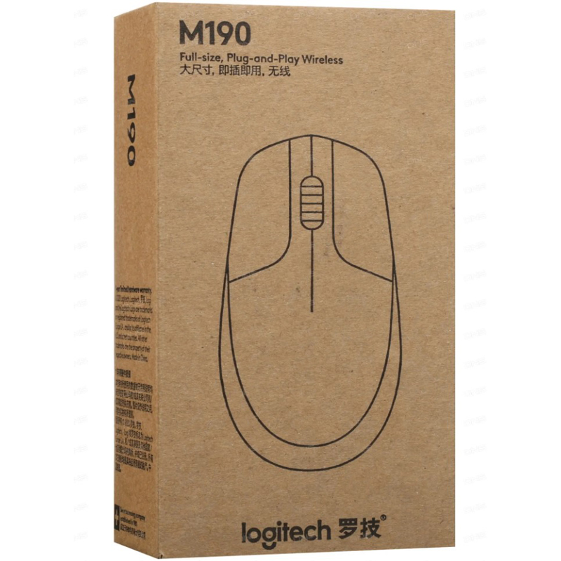 Мышь Logitech M190 Беспроводная тёмно-серый, 910-005924