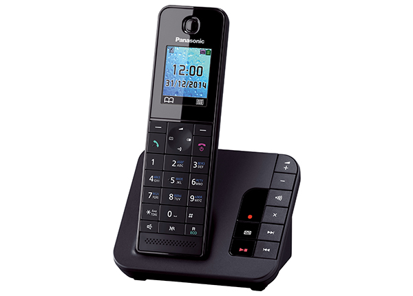 Картинка - 1 DECT-телефон Panasonic KX-TGH220RU Автоответчик Чёрный, KX-TGH220RUB