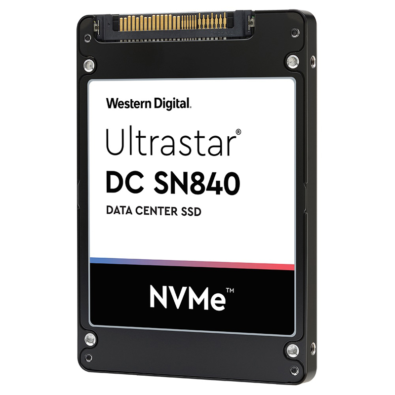 Картинка - 1 Диск SSD WD Ultrastar DC SN840 U.2 (2.5&quot; / 15mm) 6.4TB PCIe NVMe 3.1 x4, 0TS1878
