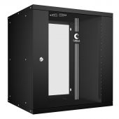 Настенный шкаф Cabeus WSC-05D Light 12U чёрный, WSC-05D-12U55/45-BK