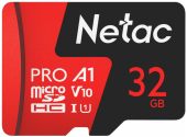 Карта памяти Netac P500 Extreme Pro microSDHC UHS-I Class 1 C10 32GB, NT02P500PRO-032G-R