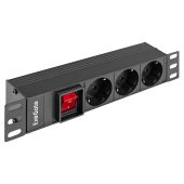 Блок розеток Exegate ServerPro PDU-10H305 Al-3S-C14-SW, 1U, EX298593RUS