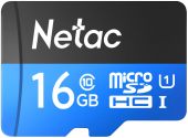 Карта памяти Netac P500 microSDHC UHS-I Class 1 C10 16GB, NT02P500STN-016G-R