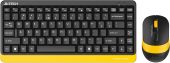 Вид Комплект Клавиатура/мышь A4Tech  Беспроводной чёрный, FG1110 BUMBLEBEE