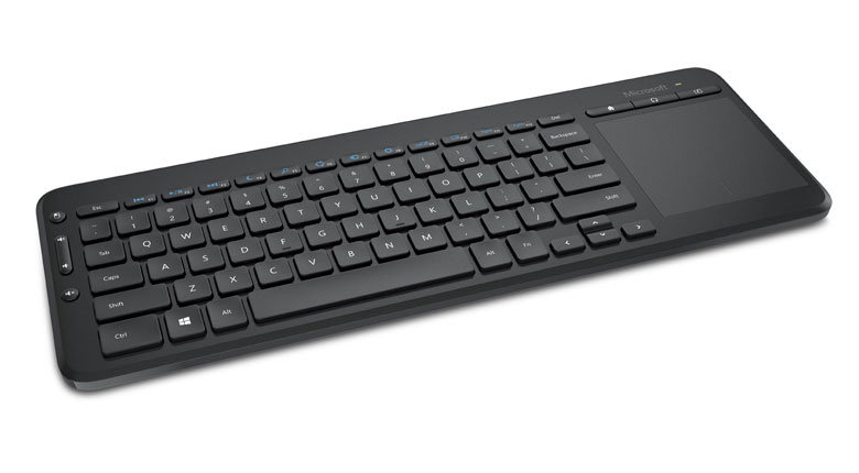 Картинка - 1 Клавиатура мембранная Microsoft All-in-One Media Keyboard Беспроводная Чёрный, N9Z-00018