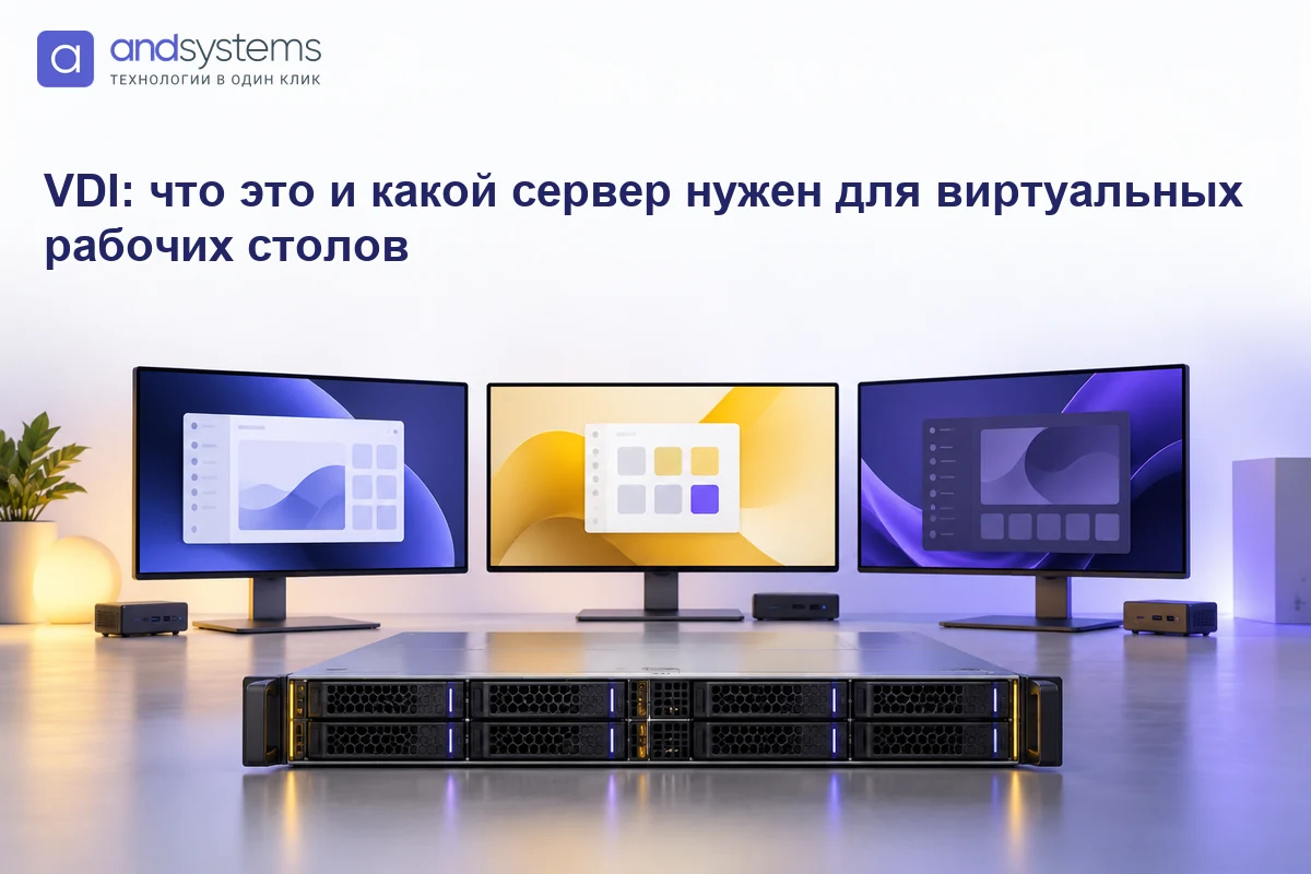 VDI: что это и какой сервер нужен для виртуальных рабочих столов