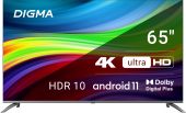 Фото Телевизор Digma DM-LED65UBB41 65" 3840x2160 (4K) серебристый, DM-LED65UBB41