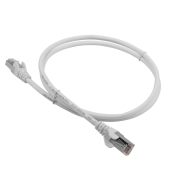 Патч-корд LANMASTER FTP кат. 5e белый 0,5 м, LAN-PC45/S5E-0.5-WH