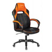 Кресло для геймеров ZOMBIE VIKING 2 AERO Чёрно-оранжевый, текстиль/эко.кожа, VIKING 2 AERO ORANGE